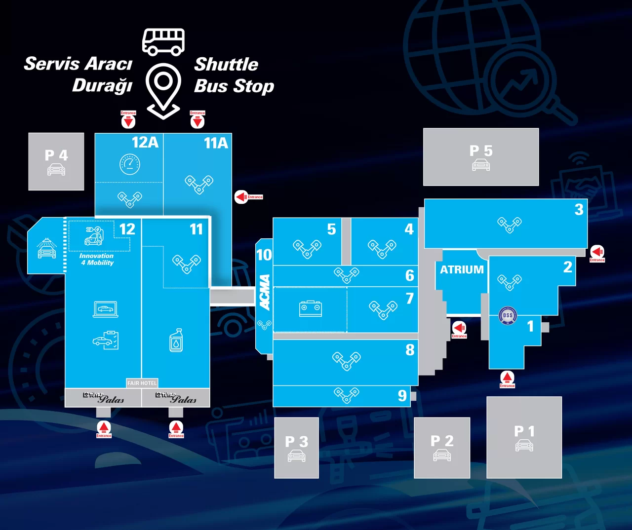 Shuttle Directions Information for Visitors